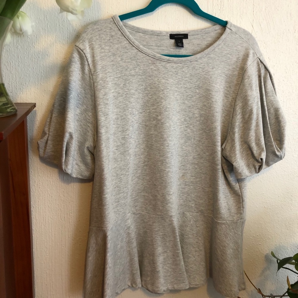 Halogen Large Light Grey Top